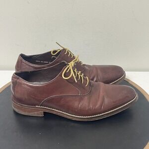 Cole Haan Oxford Shoes Men 7.5M Brown Leather Lace-Up Dress Business Casual